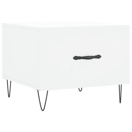 Vidaxl salontafel 50x50x40 cm bewerkt hout wit