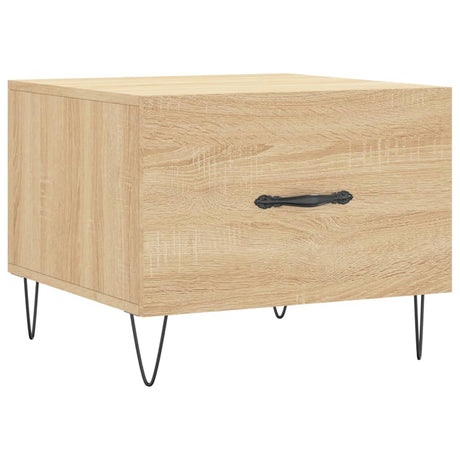 Vidaxl salontafel 50x50x35 cm bewerkt hout sonoma eikenkleurig