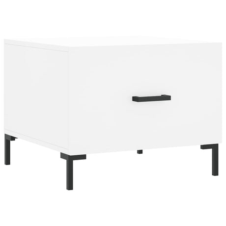 Vidaxl salontafel 50x50x40 cm bewerkt hout wit