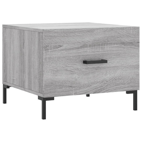 Vidaxl salontafel 50x50x40 cm bewerkt hout grijs sonoma eiken