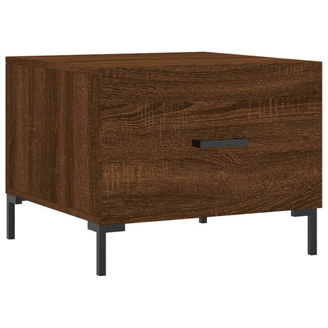 Vidaxl salontafel 50x50x40 cm bewerkt hout bruin eikenkleur