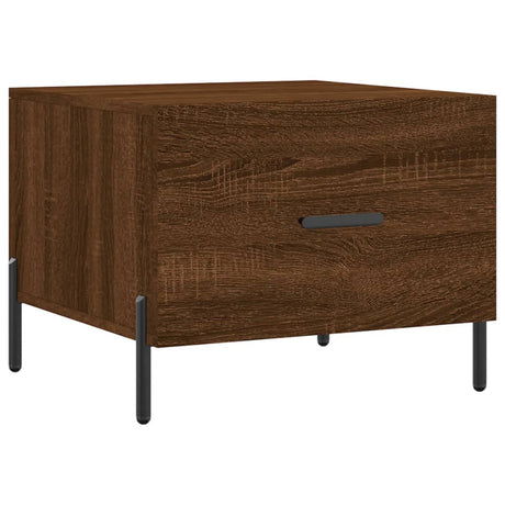 Vidaxl salontafel 50x50x40 cm bewerkt hout bruin eikenkleur