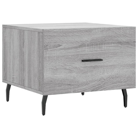 Vidaxl salontafel 50x50x40 cm bewerkt hout grijs sonoma eiken