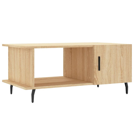 Vidaxl salontafel 90x50x40 cm bewerkt hout sonoma eikenkleurig