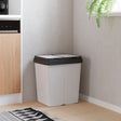 Vidaxl Garbage może podwoić się 2x25 l White