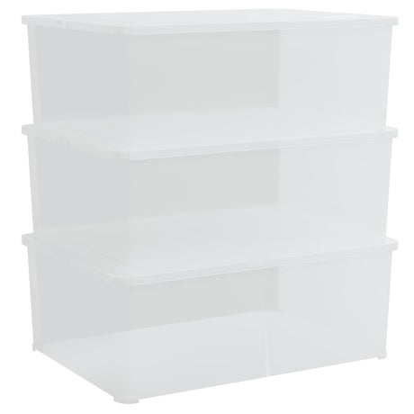 Pudełka do przechowywania vidaxl plastikowe 3 stowe w stosy 10 l