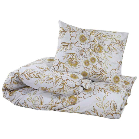 Vidaxl Duvet Crossing Set 260x240 cm bawełniany i brązowy