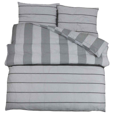 Crossing Vidaxl Duvet 240x220 cm bawełniany szary