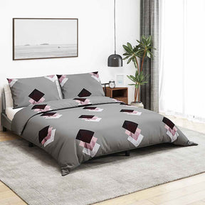 Vidaxl Duvet Overray Set 260x240 cm bawełniany szary