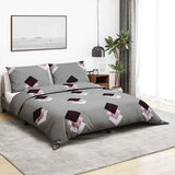 Vidaxl Duvet Overray Set 260x220 cm bawełniany szary