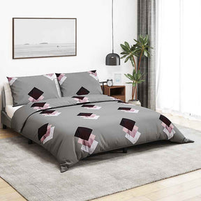 Vidaxl Duvet Overray Set 260x220 cm bawełniany szary