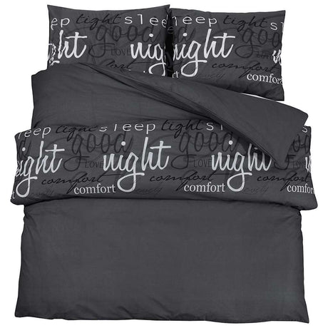 Vidaxl Duvet Overray Set 220x240 cm bawełniany czarny