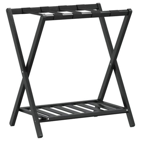 Stojak na bagaż vidaxl 68x38x58 cm bambus czarny