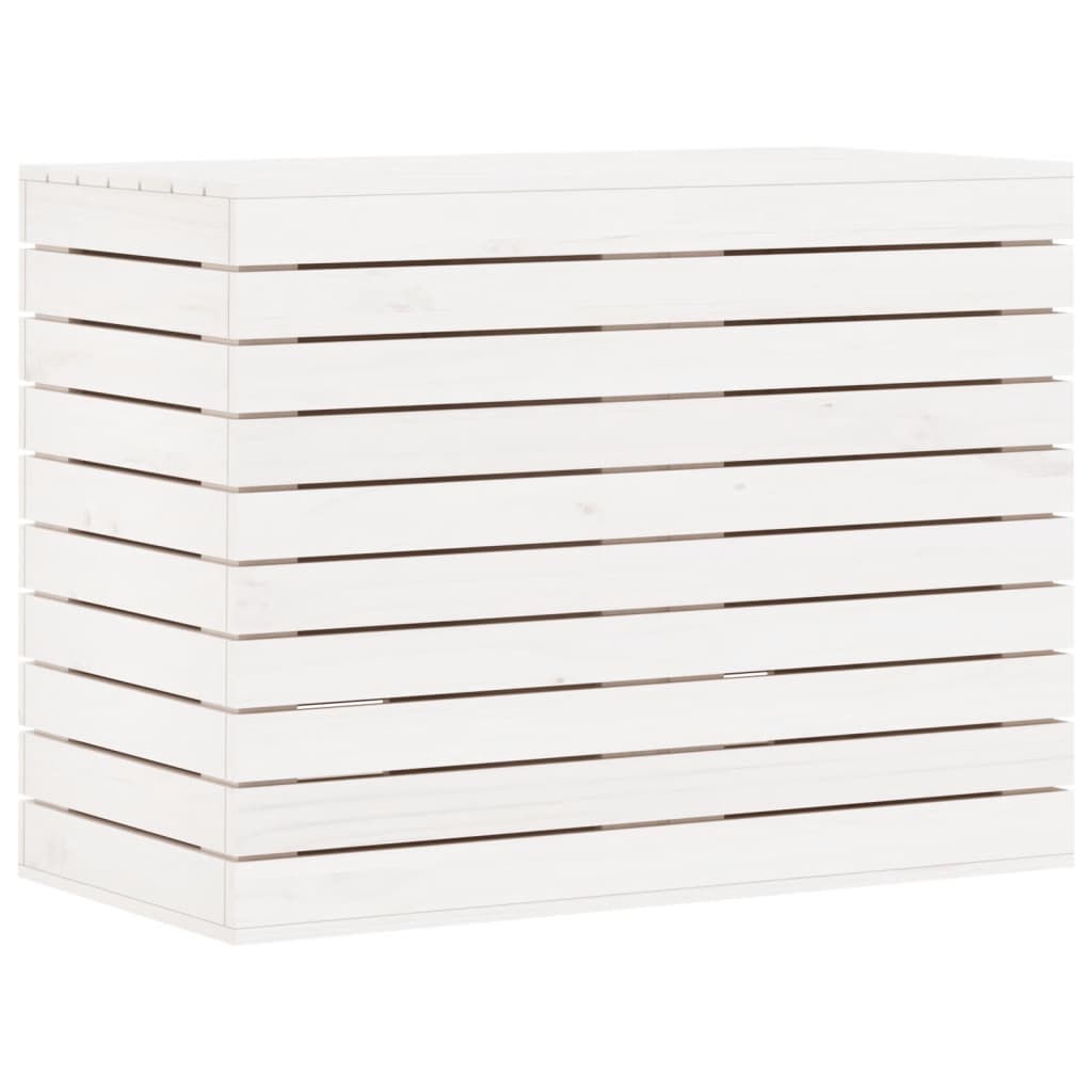Vidaxl Pralnia koszyk 88,5x44x66 cm stałą sosną białą