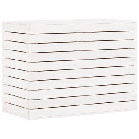Vidaxl Pralnia koszyk 88,5x44x66 cm stałą sosną białą