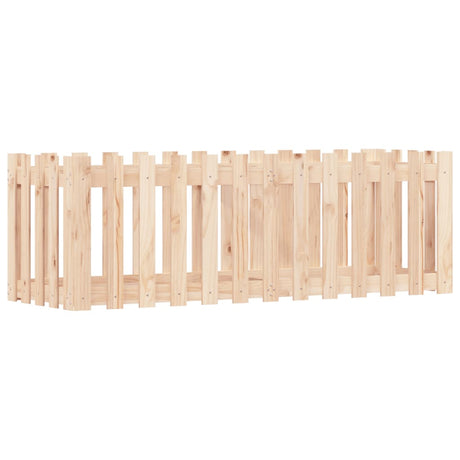 Sadzarka vidaxl podniesiona z ogrodzeniem 150x50x50 cm sosny drewno