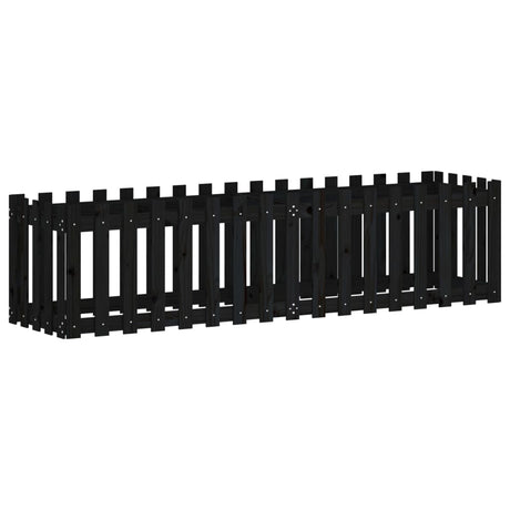 Vidaxl Sadzarca Utrzymanie HEK Design 200x50x50 cm sosna drewniana czarna