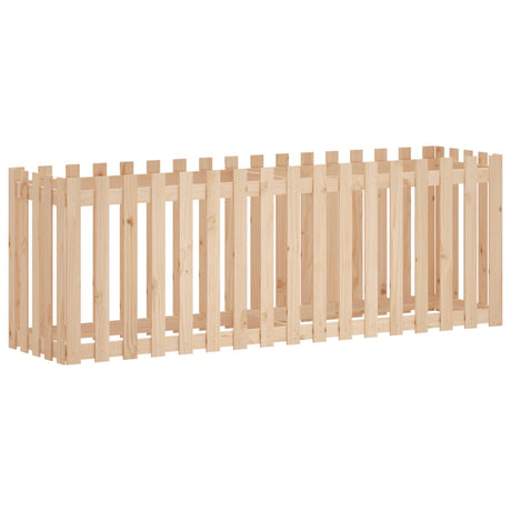 Sadzarka vidaxl podniesiona z ogrodzeniem 200x50x70 cm sosny drewno