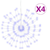 Vidaxl Christmas Lighting Fireworks 4 ST 140 LED 17 cm niebieski