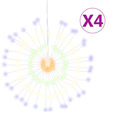 Vidaxl Christmas Lighting Fireworks 4 ST 140 Wielokolorowe diody LED 17 cm