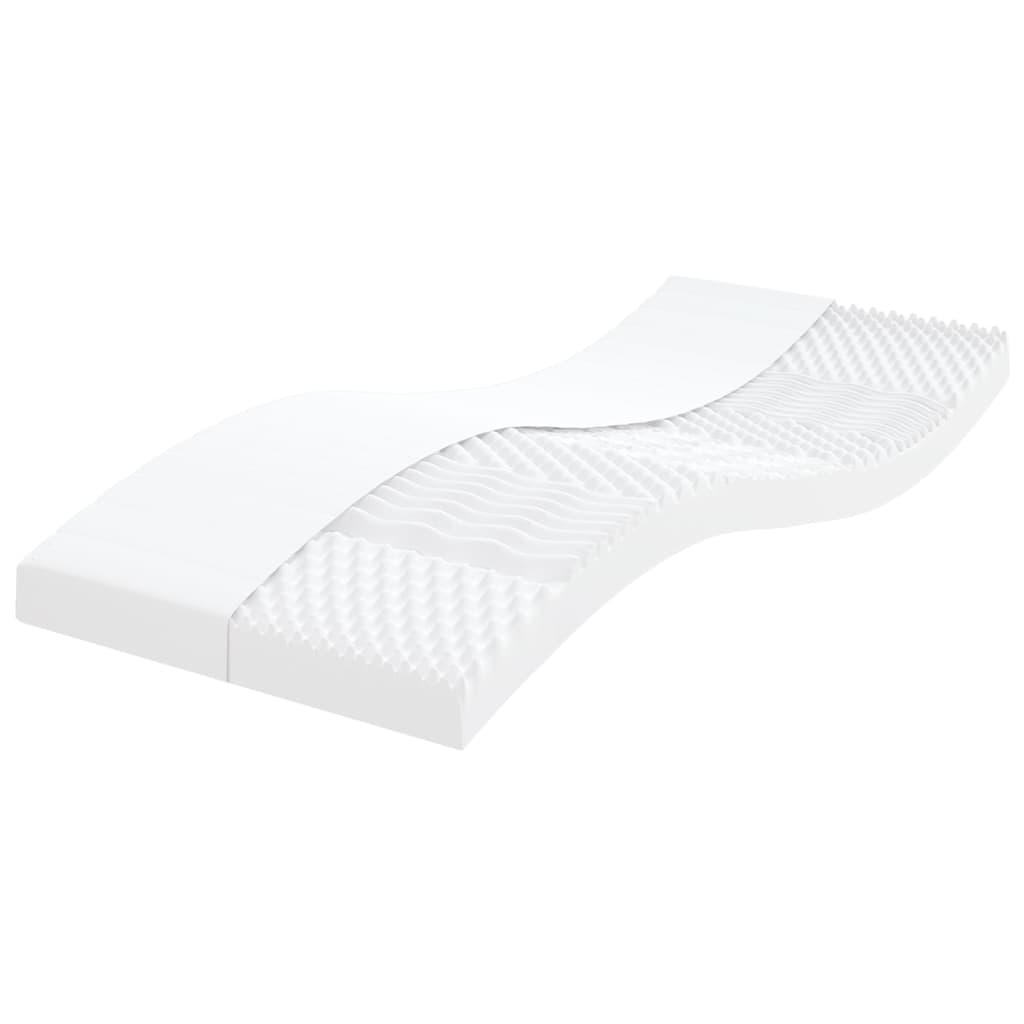 Vidaxl schuimmatras 7 zones hardheid 20 ild 80x200 cm wit
