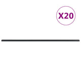 Vidaxl Fence Posts 20 St 220 cm stalowy szary