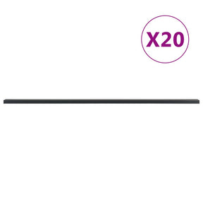 Vidaxl Fence Posts 20 St 220 cm stalowy szary
