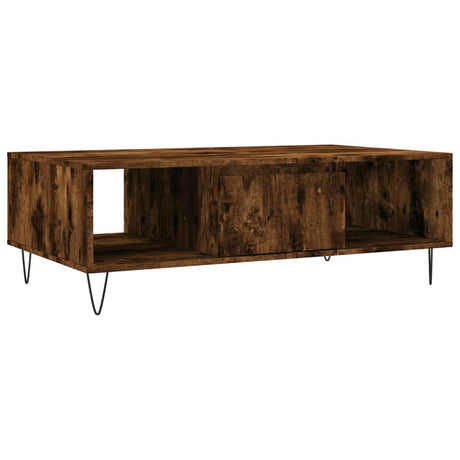 Vidaxl salontafel 104x60x35 cm bewerkt hout gerookt eikenkleurig