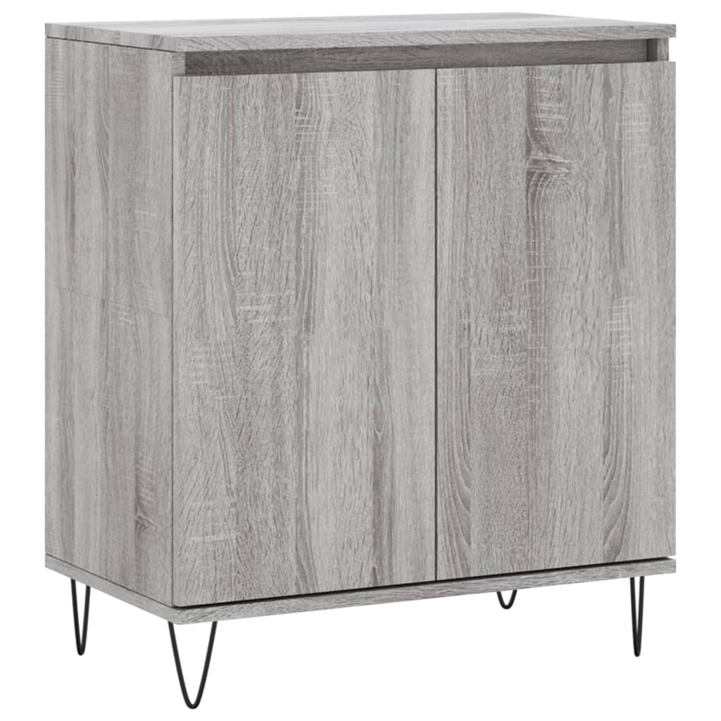 Vidaxl dressoir 60x35x70 cm bewerkt hout grijs sonoma eikenkleurig