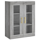 Vidaxl bovenkast 69,5x34x90 cm grijs sonoma eikenkleurig