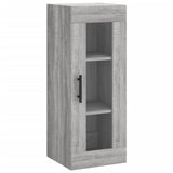 Vidaxl bovenkast 34,5x34x90 cm grijs sonoma eikenkleurig