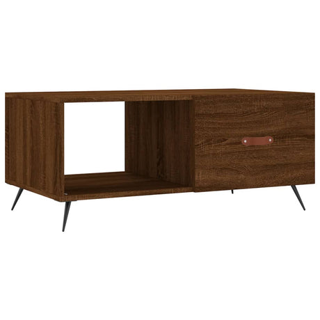 Vidaxl salontafel 90x50x40 cm bewerkt hout bruin eikenkleur