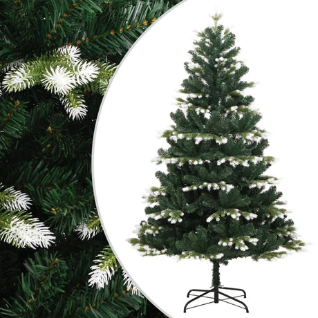 Vidaxl Kunstkerstboom z zawiasami i śniegiem 210 cm
