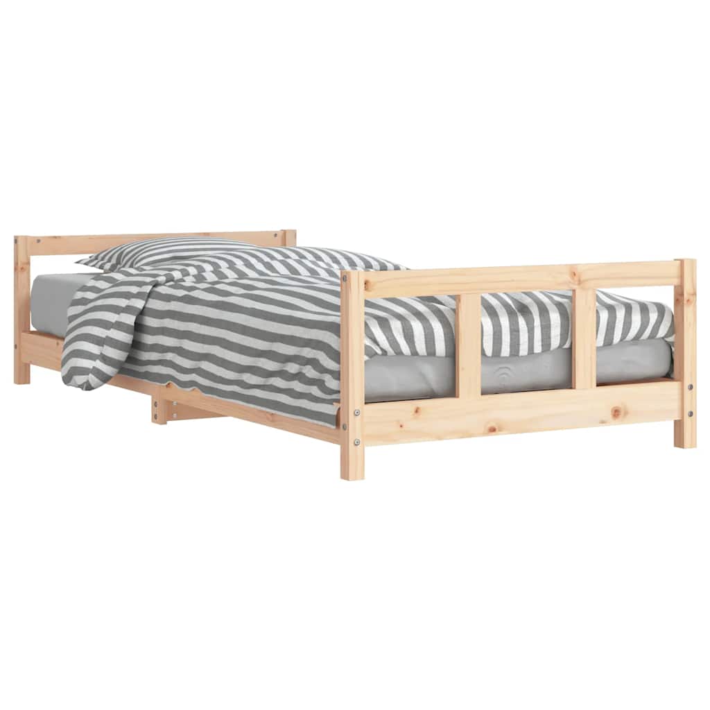 Vidaxl kinderbedframe 90x200 cm massief grenenhout