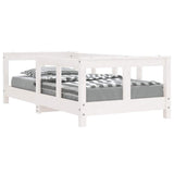 Vidaxl kinderbedframe 70x140 cm massief grenenhout wit