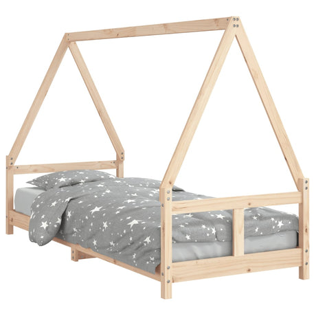 Vidaxl kinderbedframe 80x200 cm massief grenenhout