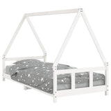 Vidaxl kinderbedframe 90x200 cm massief grenenhout wit