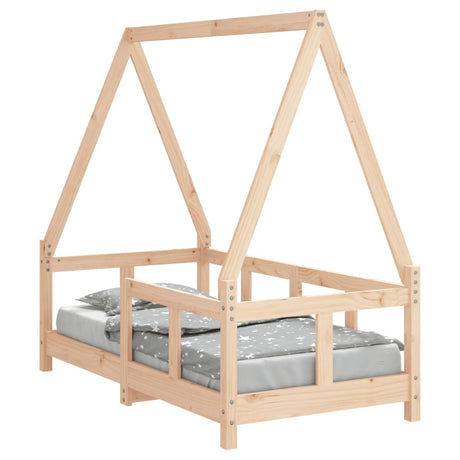 Vidaxl kinderbedframe 70x140 cm massief grenenhout
