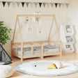 Vidaxl kinderbedframe 70x140 cm massief grenenhout