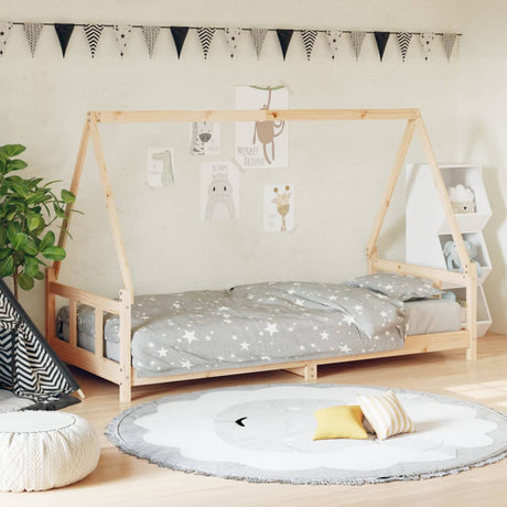 Vidaxl kinderbedframe 90x190 cm massief grenenhout
