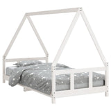 Vidaxl kinderbedframe 90x190 cm massief grenenhout wit