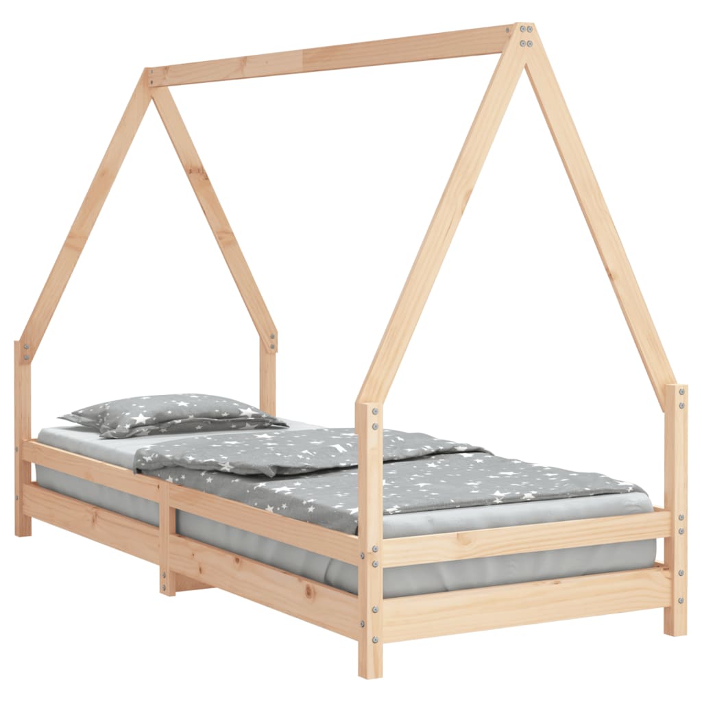Vidaxl kinderbedframe 90x200 cm massief grenenhout
