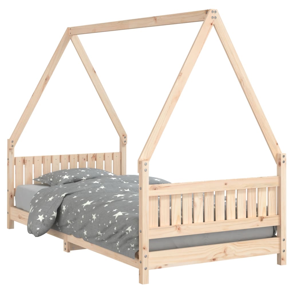 Vidaxl kinderbedframe 90x190 cm massief grenenhout