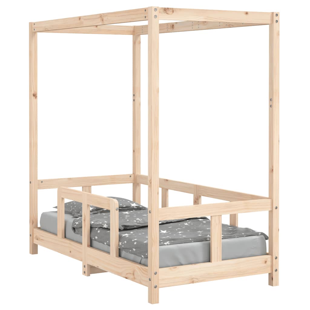 Vidaxl kinderbedframe 70x140 cm massief grenenhout