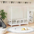 Vidaxl kinderbedframe 70x140 cm massief grenenhout wit