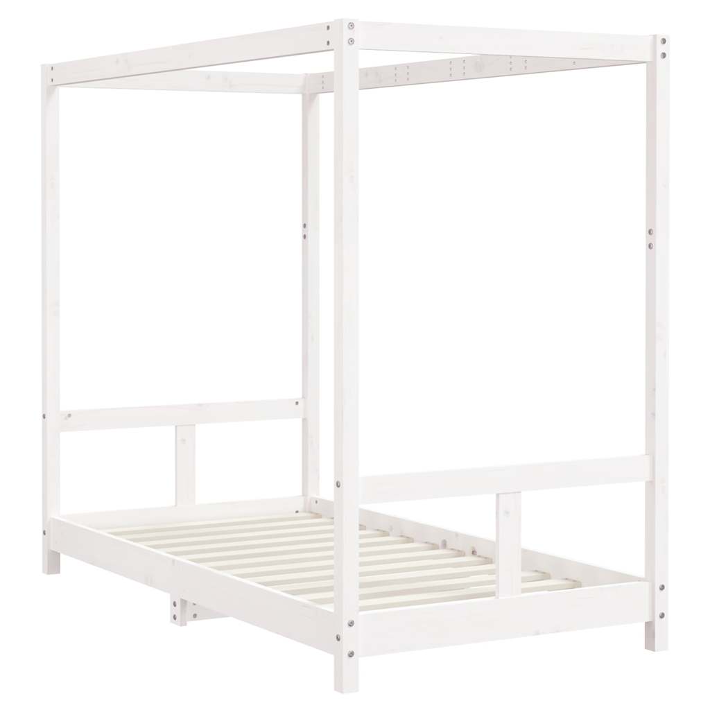 Vidaxl kinderbedframe 80x160 cm massief grenenhout wit