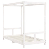 Vidaxl kinderbedframe 80x160 cm massief grenenhout wit
