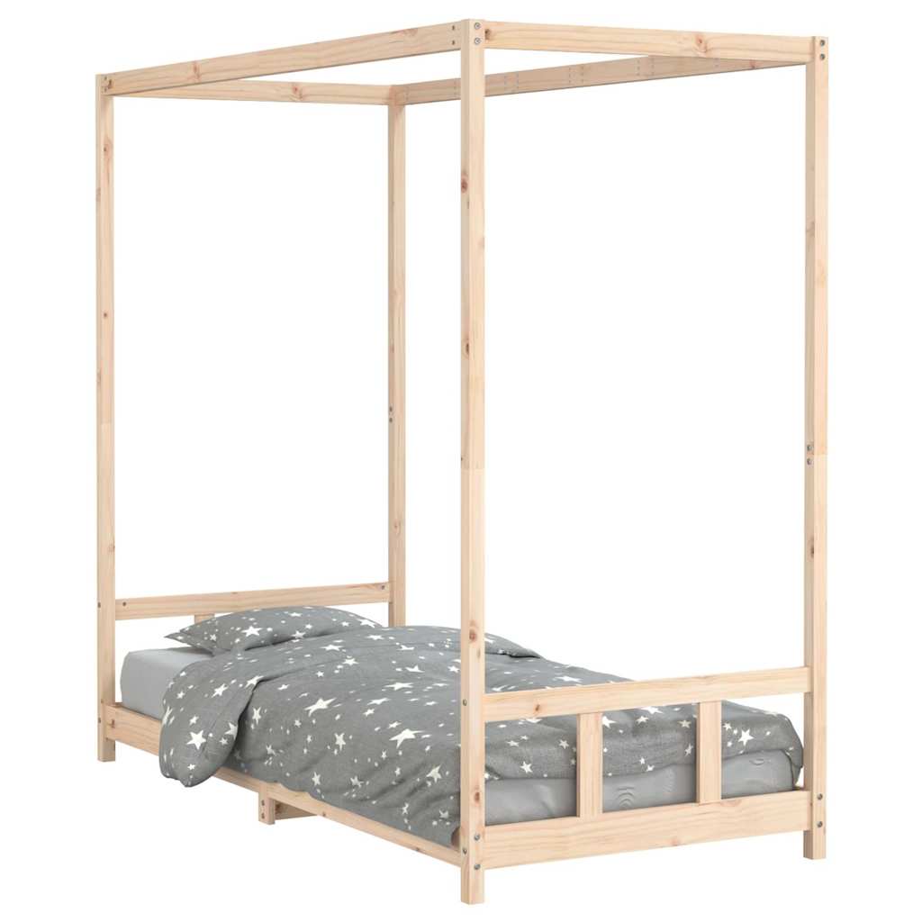 Vidaxl kinderbedframe 90x200 cm massief grenenhout