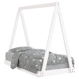 Vidaxl kinderbedframe 70x140 cm massief grenenhout wit