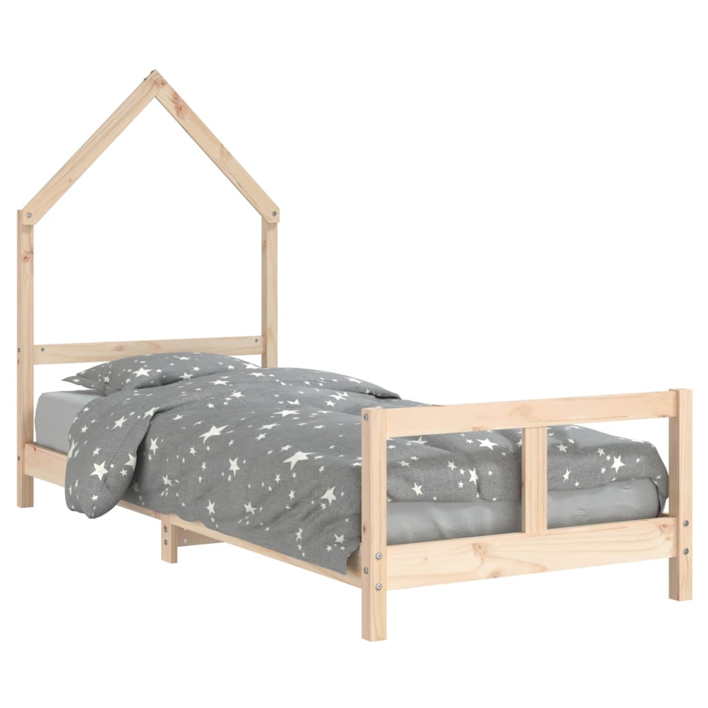 Vidaxl kinderbedframe 80x200 cm massief grenenhout